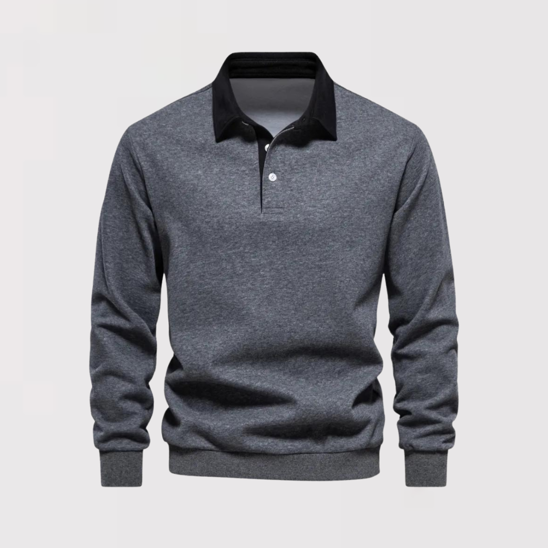 CRAFT | Cotton Long Sleeve Polo