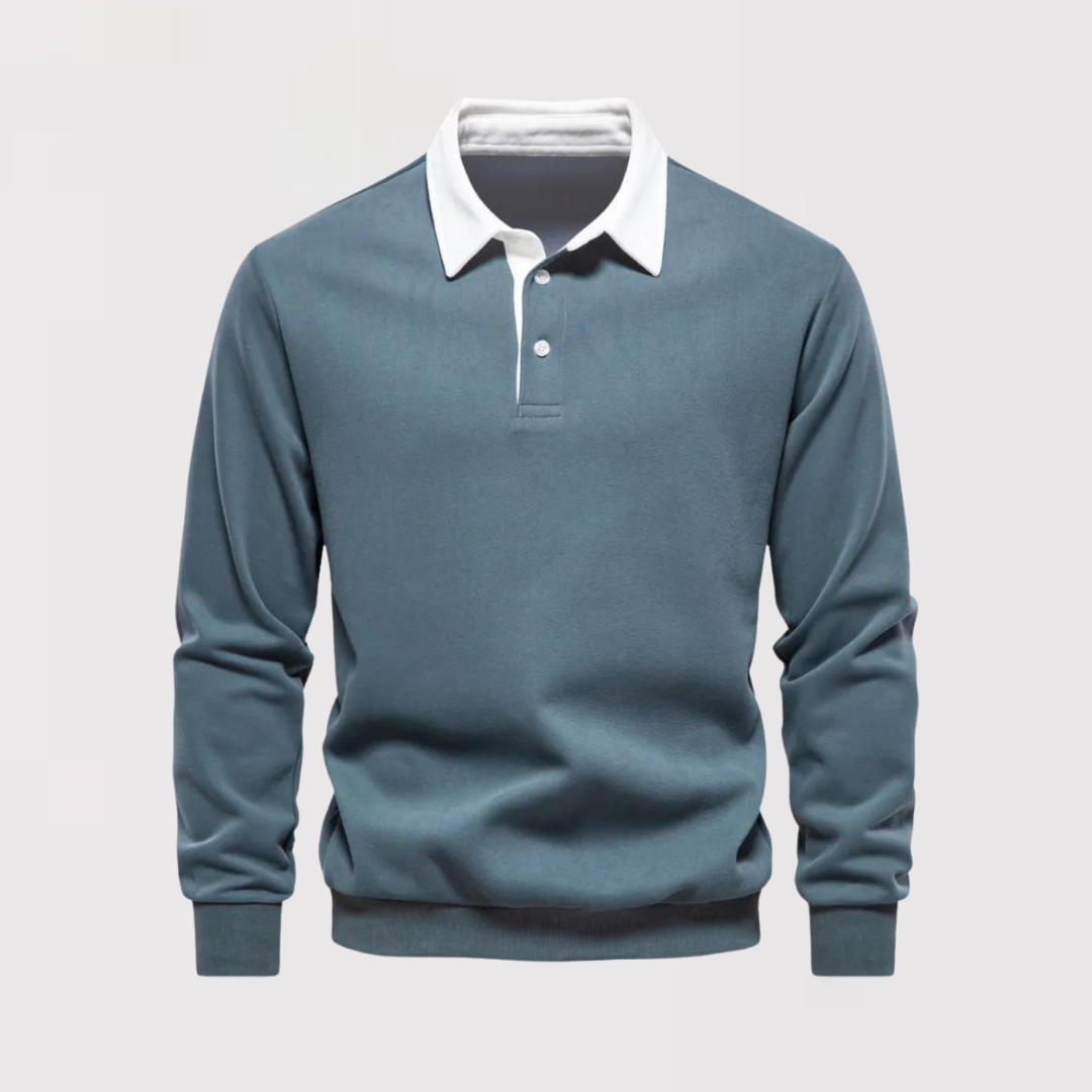 CRAFT | Cotton Long Sleeve Polo
