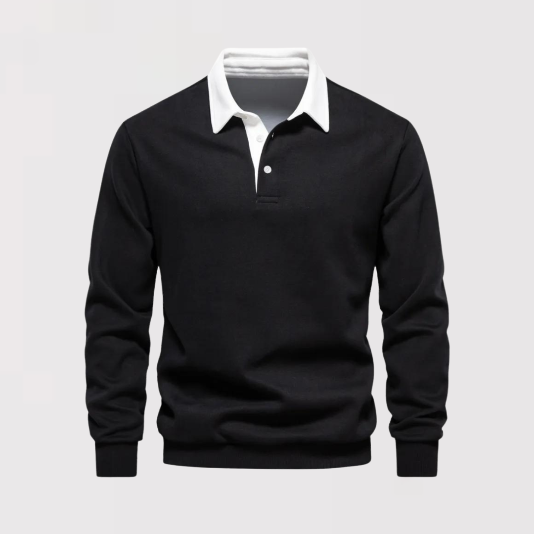 CRAFT | Cotton Long Sleeve Polo