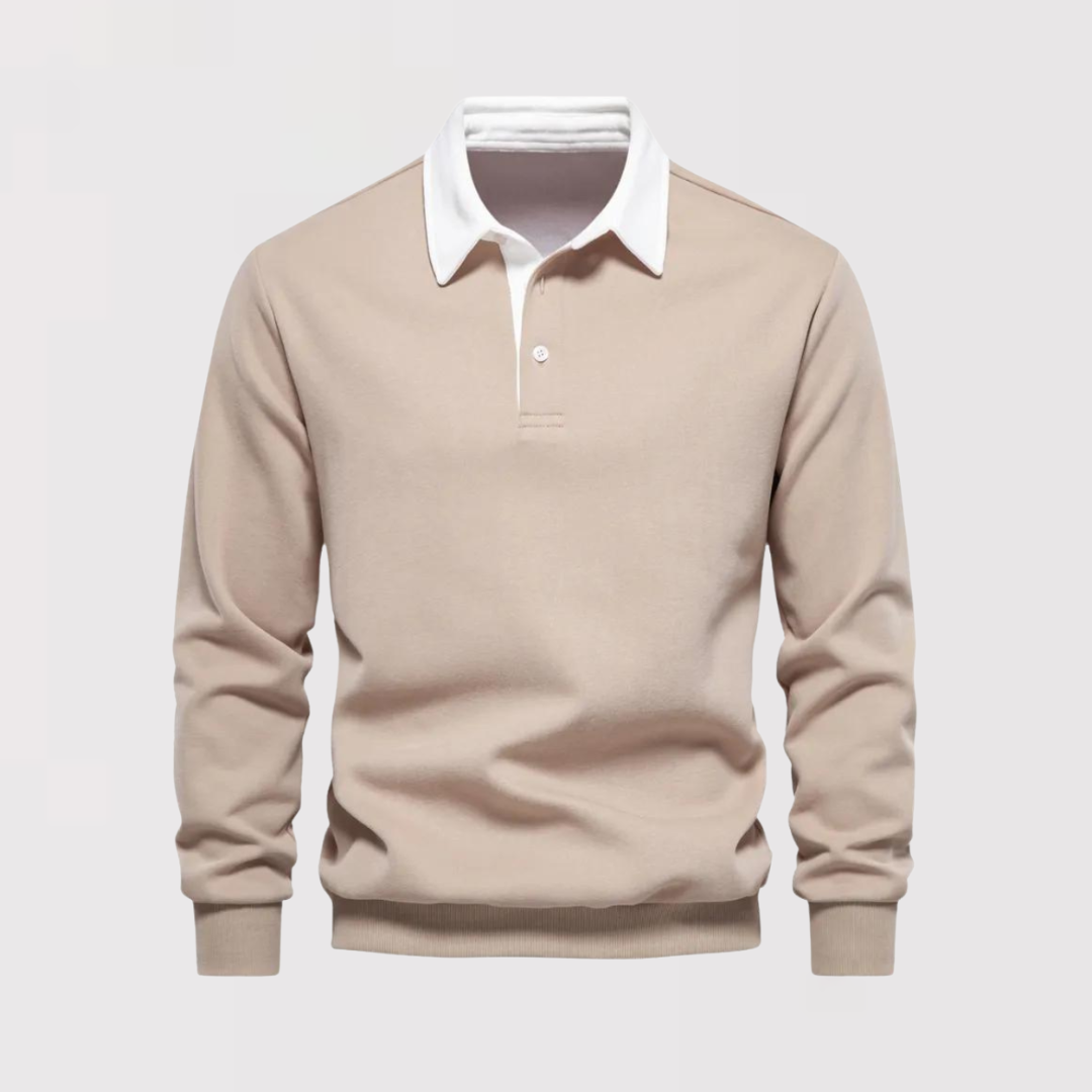 CRAFT | Cotton Long Sleeve Polo