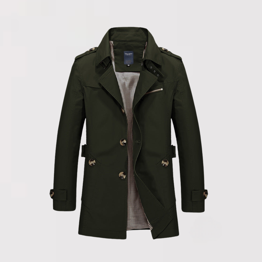 PIERRO | Cotton Trenchcoat