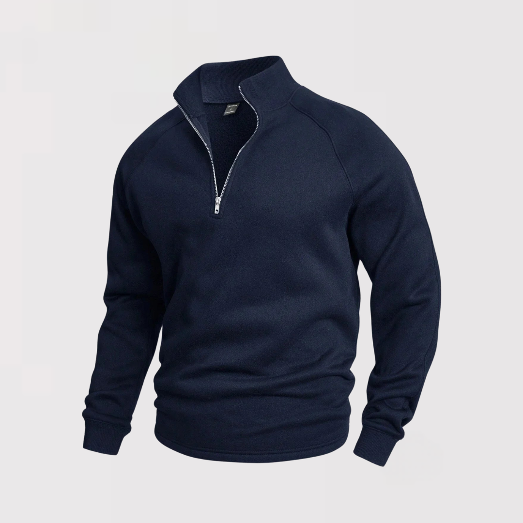 EMILIO | Lightweight Quarter Zip Sweater