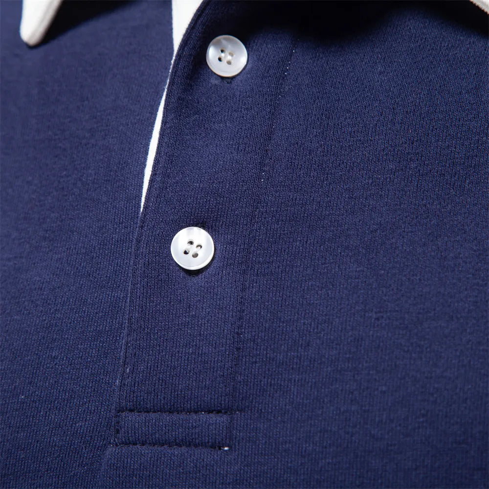 CRAFT | Cotton Long Sleeve Polo