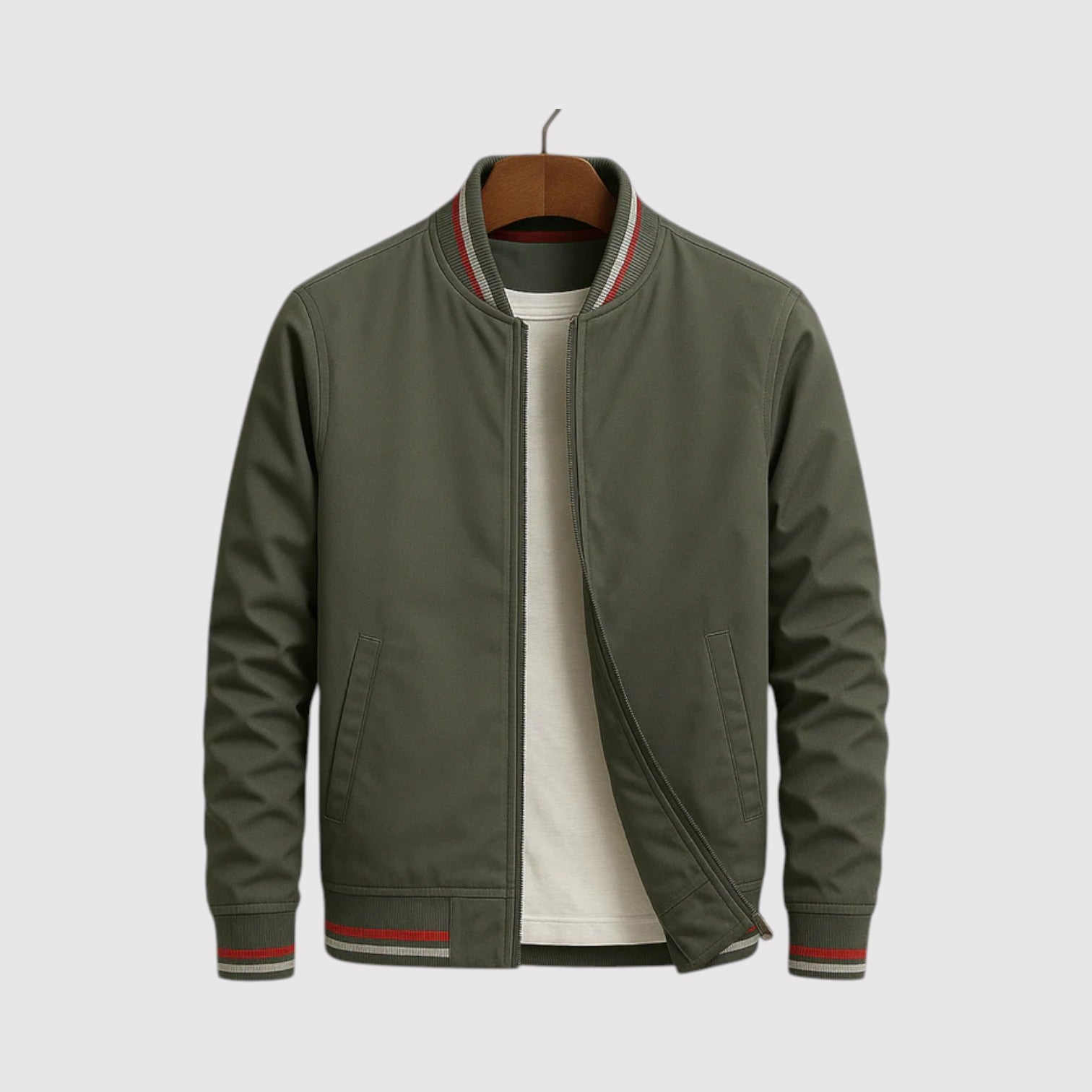 MAVERICK | Luxury Stripe Bomber Jacket