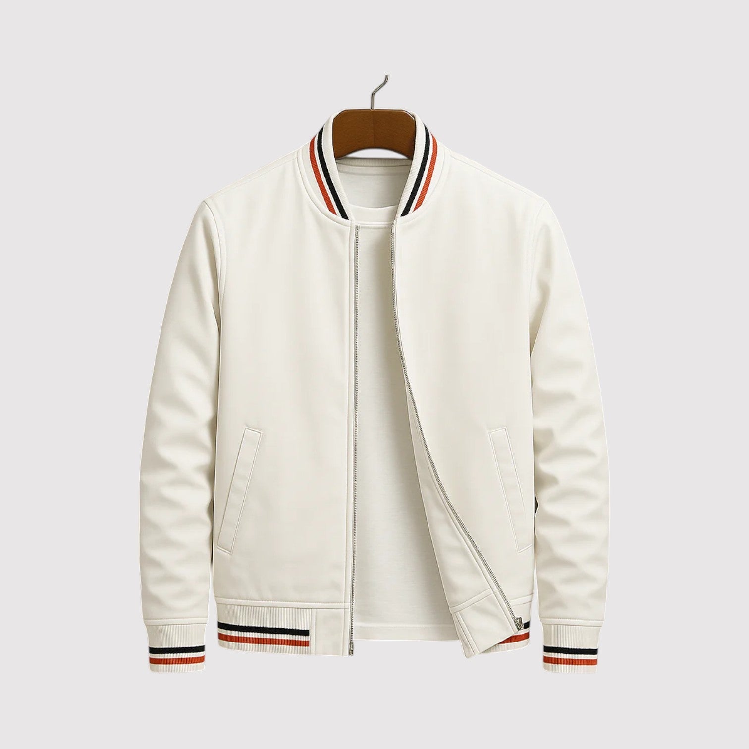 MAVERICK | Luxury Stripe Bomber Jacket