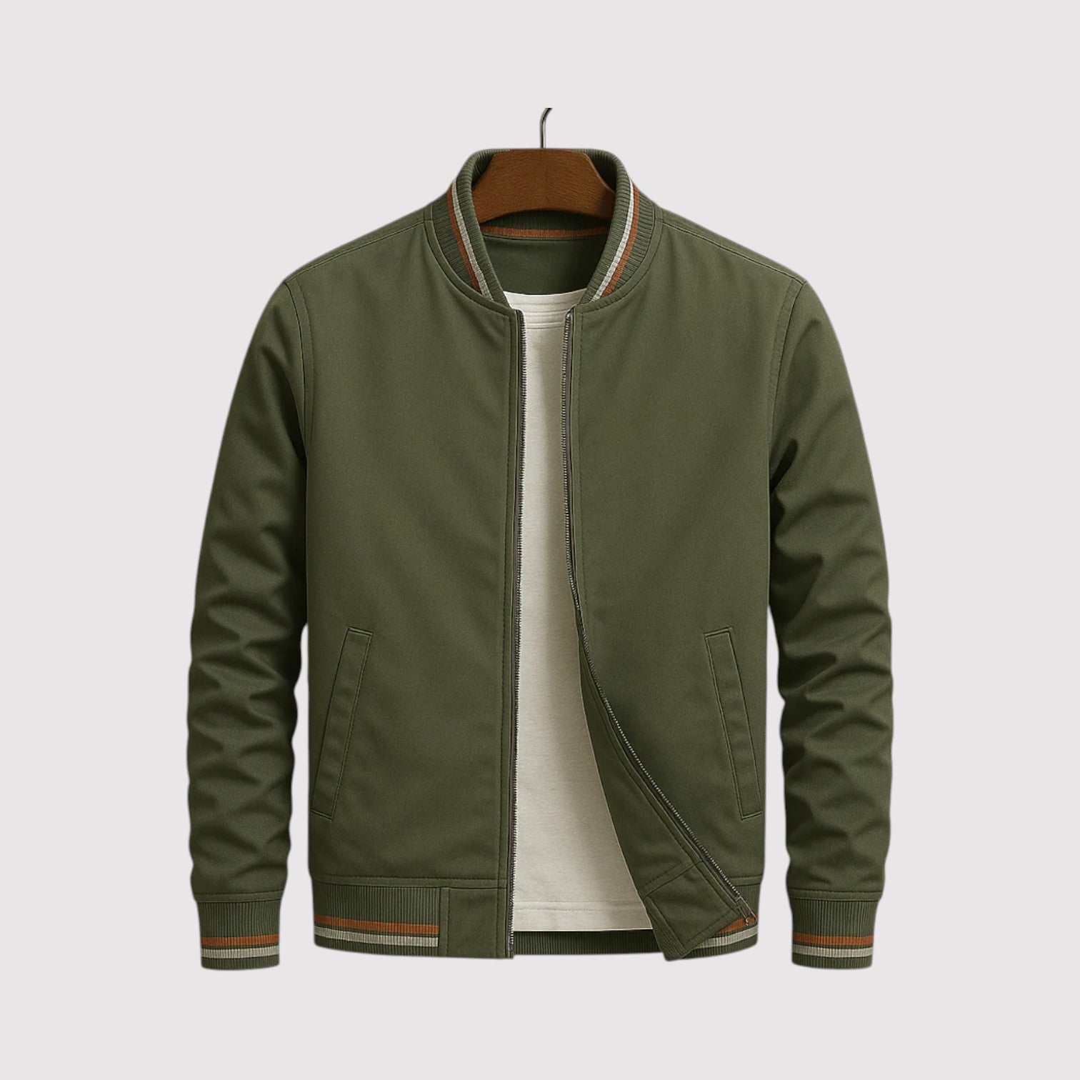 MAVERICK | Luxury Stripe Bomber Jacket