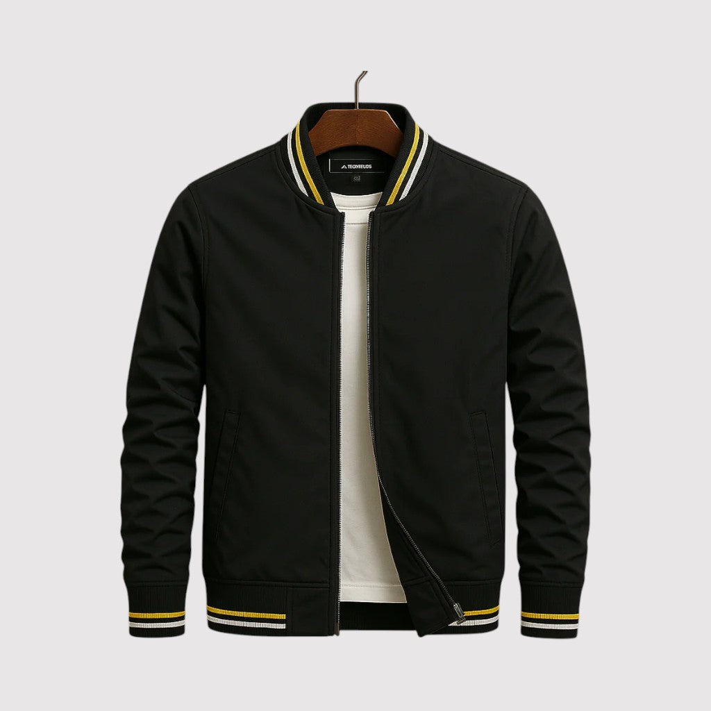 MAVERICK | Luxury Stripe Bomber Jacket
