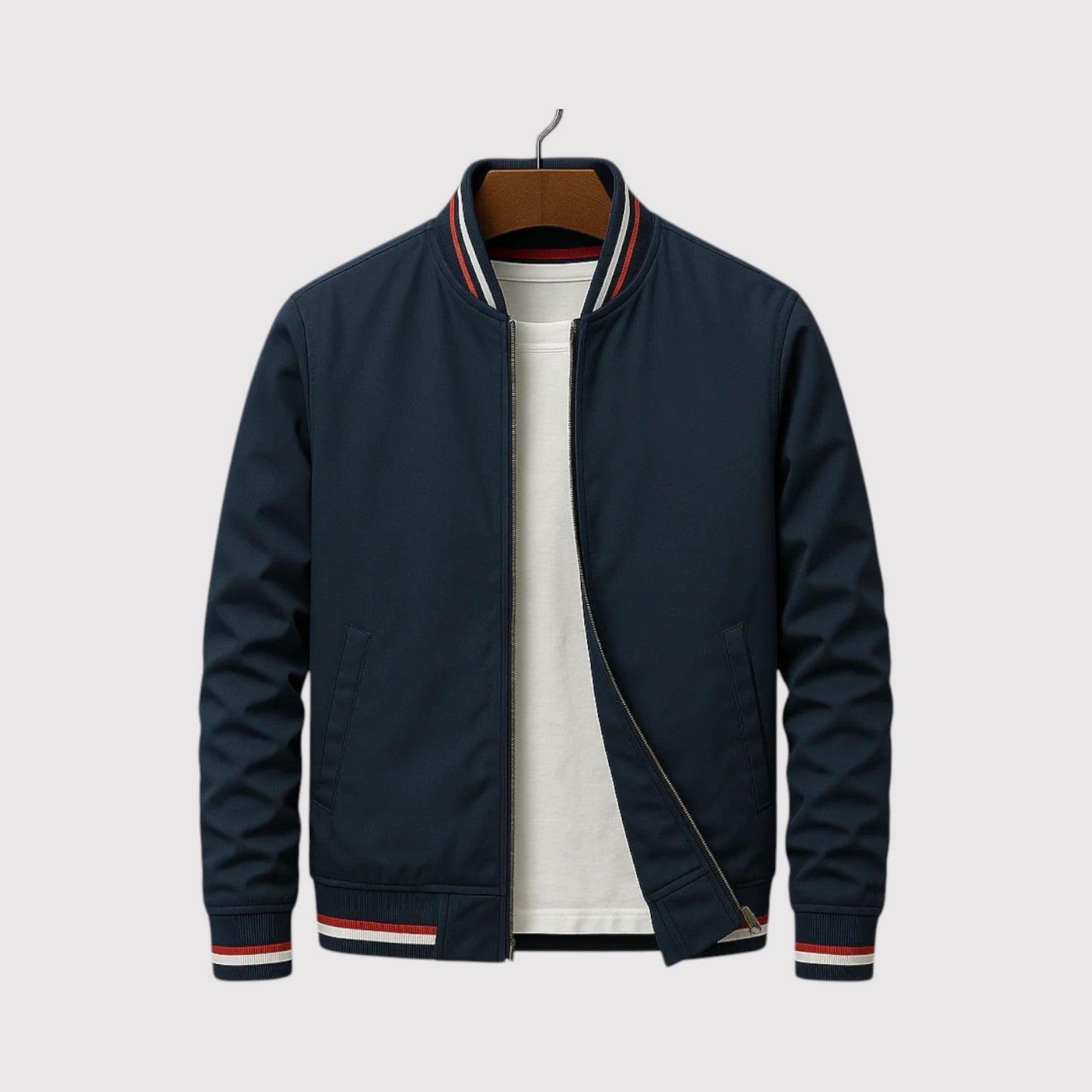 MAVERICK | Luxury Stripe Bomber Jacket