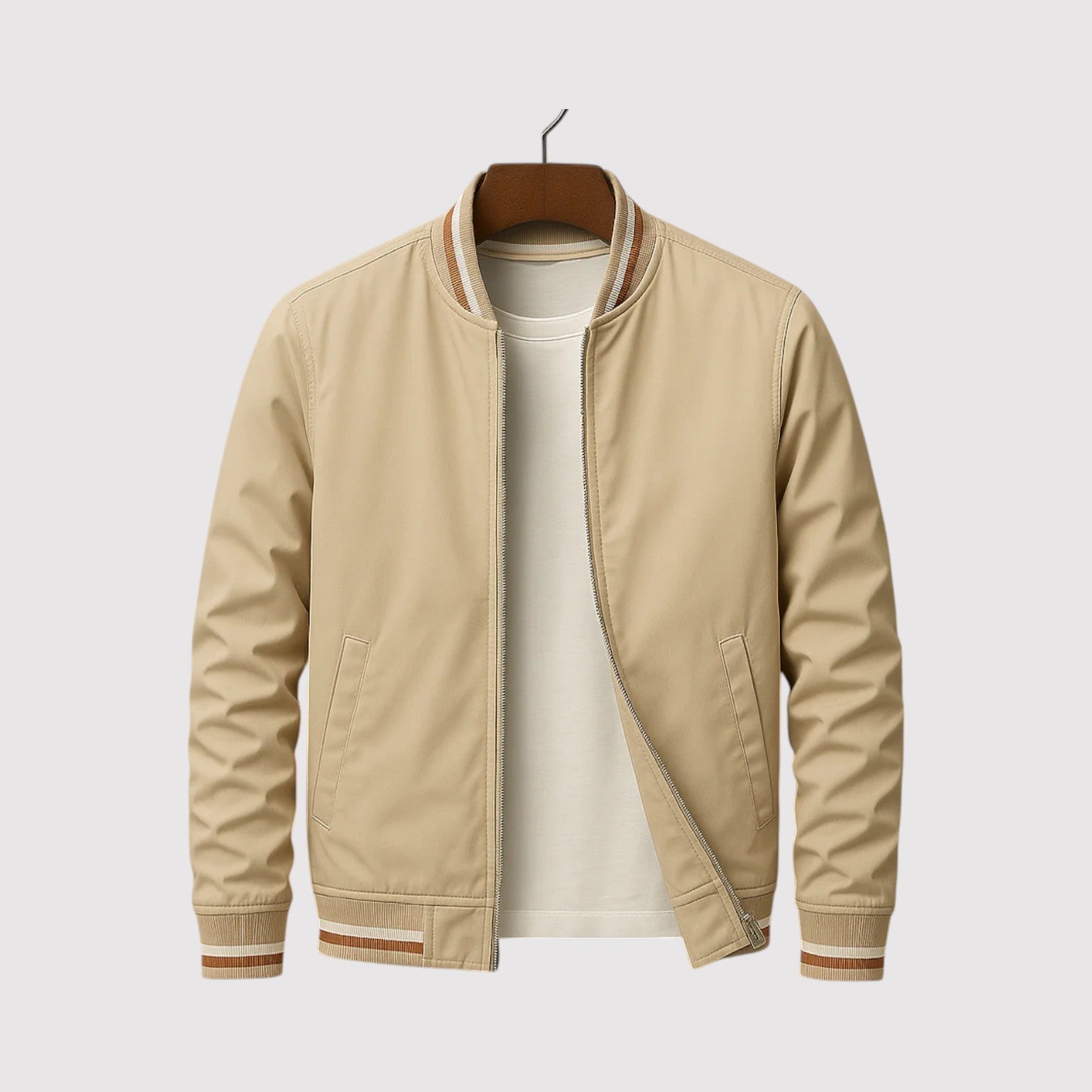 MAVERICK | Luxury Stripe Bomber Jacket
